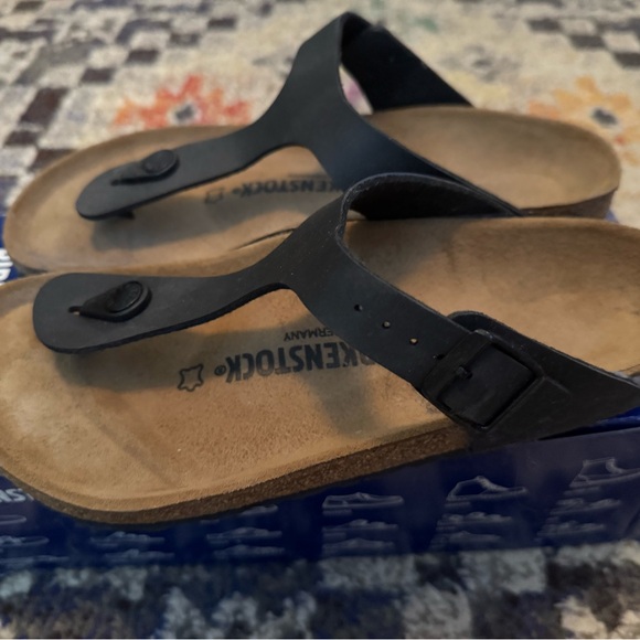 Birkenstock Black Sandals Gizeh 38 - Picture 2 of 8